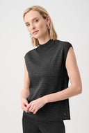 Joseph Ribkoff Sleeveless Pullover with Iron-On Detail Style 254935