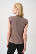 Joseph Ribkoff Embellished Sparkly Sleeveless Sweater Style 254935