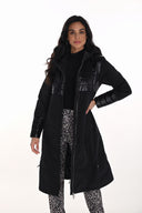 Frank Lyman Chic Long Hooded Coat Style 254937