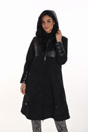 Frank Lyman Chic Long Hooded Coat Style 254937