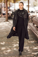 Frank Lyman Chic Long Hooded Coat Style 254937