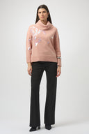 Joseph Ribkoff Turtleneck Pullover with Sequins Stye 254942