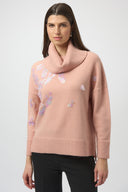 Joseph Ribkoff Turtleneck Pullover with Sequins Stye 254942