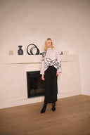 Joseph Ribkoff Sweater Knit Floral Print Pullover Style 254943