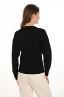 Frank Lyman Embroidered Pullover With Crew Neck Style 254944