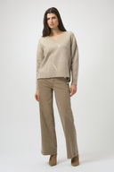 Joseph Ribkoff V-Neck Pullover with Sequins Style 254949