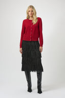 Joseph Ribkoff Cashmere Button-Front Crew Neck Cardigan Style 254951