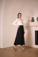 Joseph Ribkoff Black Tulle Flared Skirt Style 254927