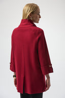 Joseph Ribkoff Coat with Overlap Collar Style 254956