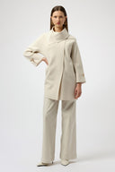 Joseph Ribkoff Coat with Overlap Collar Style 254956