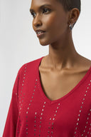 Joseph Ribkoff Pullover with Iron-On Detail Style 254966