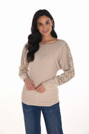 Frank Lyman Chic Pullover With Jewels Style 254994