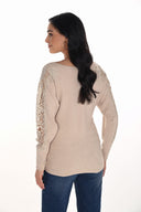 Frank Lyman Chic Pullover With Jewels Style 254994