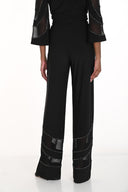 Frank Lyman Black Flare Pants with Jewels Style 259758