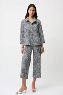 Joseph Ribkoff Abstract Print Trapeze Jacket Style 261003