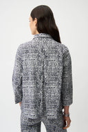 Joseph Ribkoff Abstract Print Trapeze Jacket Style 261003