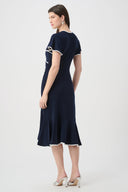 Joseph Ribkoff Wrap Dress With Contrast Trim Style 261013