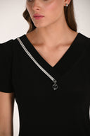 Frank Lyman Short Sleeve Knee-Length Shift Dress Style 261014
