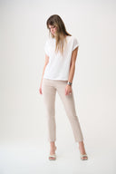 Joseph Ribkoff Geometric Jacquard Pull-On Slim Fit Pants Style 261025