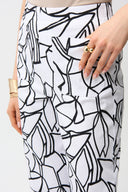 Joseph Ribkoff Millennium Abstract Print Wide Leg Pull-On Pants Style 261026