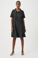 Joseph Ribkoff Geometric Textured Jacquard A-Line Dress Style 261027