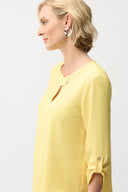 Joseph Ribkoff Boxy Top With Keyhole Neckline Style 261036