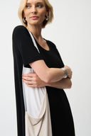 Joseph Ribkoff Silky Knit Color Block Cocoon Style Style 261043