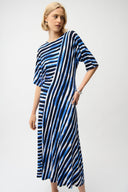 Joseph Ribkoff Stripe Print Fit and Flare Dress Style 261047