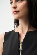 Joseph Ribkoff Fitted Sleeveless Vest With Front Zipper Style 261054