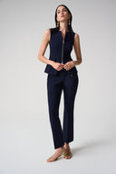 Joseph Ribkoff Fitted Sleeveless Vest With Front Zipper Style 261054