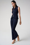 Joseph Ribkoff Fitted Sleeveless Vest With Front Zipper Style 261054