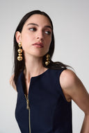 Joseph Ribkoff Fitted Sleeveless Vest With Front Zipper Style 261054