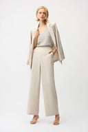Joseph Ribkoff Geometrical Texture Wide Leg Pull-On Pants Style 261056