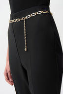 Joseph Ribkoff Pull-On Flare Pants With Chain Belt Style 261059