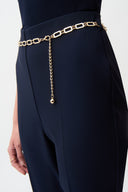 Joseph Ribkoff Pull-On Flare Pants With Chain Belt Style 261059