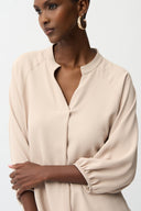 Joseph Ribkoff Boxy Top With Mandarin Collar Style 261076