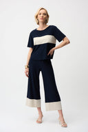 Joseph Ribkoff Color Block Boxy Top Style 261080