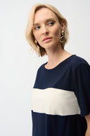 Joseph Ribkoff Color Block Boxy Top Style 261080