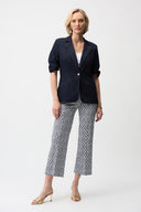 Joseph Ribkoff Geometric Print Flare Pull-On Pants Style 261083