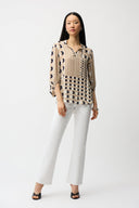 Joseph Ribkoff Dot Print Boxy Tunic Style 261099