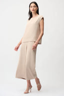 Joseph Ribkoff Woven Twill Pull-On Culotte Pants Style 261121