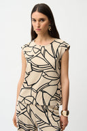 Joseph Ribkoff Woven Abstract Print Boxy Top Style 261125.