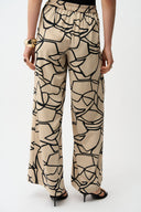 Joseph Ribkoff Woven Abstract Print Wide Leg Pull-On Pants Style 261126