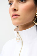 Joseph Ribkoff Straight Top With Zipped Neckline Style 261140