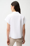 Joseph Ribkoff Straight Top With Zipped Neckline Style 261140