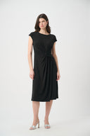Joseph Ribkoff Silky Knit A Line Dress With Wrap Skirt Style 261146