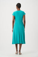 Joseph Ribkoff Silky Knit A Line Dress With Wrap Skirt Style 261146