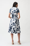 Joseph Ribkoff Floral Print Fit And Flare Shirt Dress Style 261147