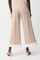 Joseph Ribkoff Silky Knit Pull-On Culotte Pants With Contrast Piping Style 261166