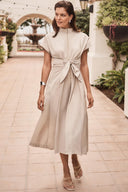 Joseph Ribkoff Fit And Flare Dress With Tie Waist Style 261177